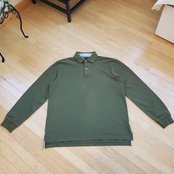 Tommy Hilfiger Men's Long Sleeve Polo Shirt, Size: L - Picture 5 of 16